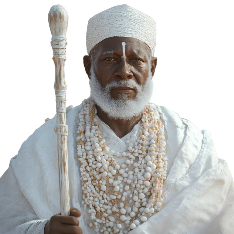 Yoruba King Obatala Vinyl Car Decal Sticker – Waterproof & UV-Resistant 8"