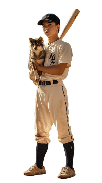 Taro And Wolf Pup Vinyl Car Decal Sticker – Waterproof & UV-Resistant 8"