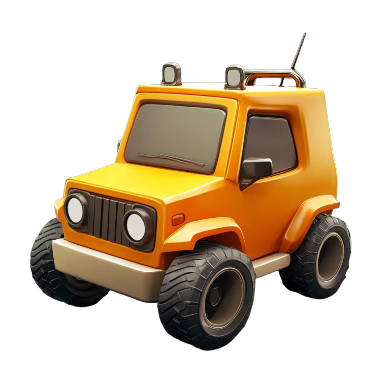 Toon Cube Car Vinyl Car Decal Sticker – Waterproof & UV-Resistant 8"