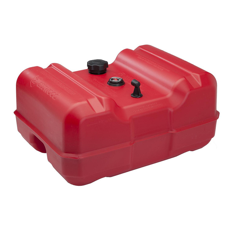 12 Gallon Gas Fuel Tank | Attwood Marine | with Gauge, Portable, Compatible with Pontoon Boats | Low-Permeation, UV Protected, Impact-Resistant