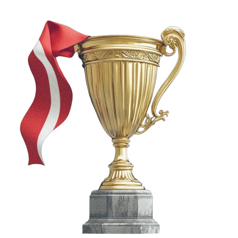 Big Gold Trophy V2 Vinyl Car Decal Sticker – Waterproof & UV-Resistant 8"