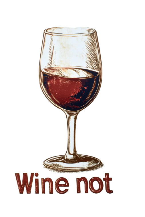 Wine Not Sign Vinyl Car Decal Sticker – Waterproof & UV-Resistant 8"