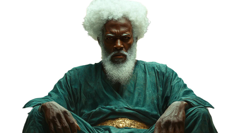 Angry Afro King Vinyl Car Decal Sticker – Waterproof & UV-Resistant 8"