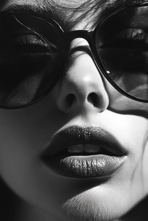 Woman In Sunglasses V2 Vinyl Car Decal Sticker – Waterproof & UV-Resistant 8"