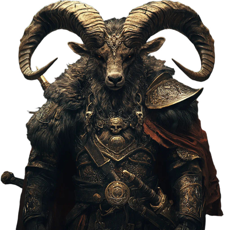 Germanic Ibex Warrior Vinyl Car Decal Sticker – Waterproof & UV-Resistant 8"