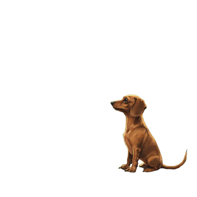 Dachshund And Alien Vinyl Car Decal Sticker – Waterproof & UV-Resistant 8"