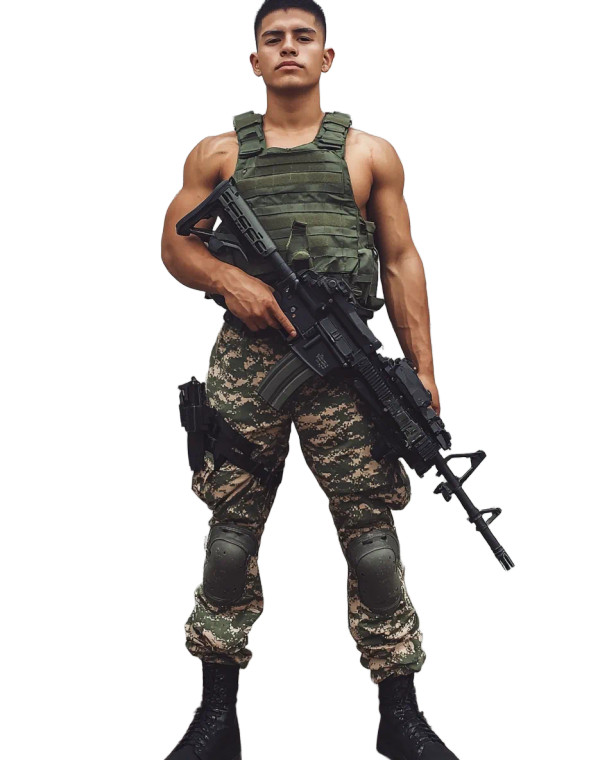 Mexican Army Soldier Vinyl Car Decal Sticker – Waterproof & UV-Resistant 8"