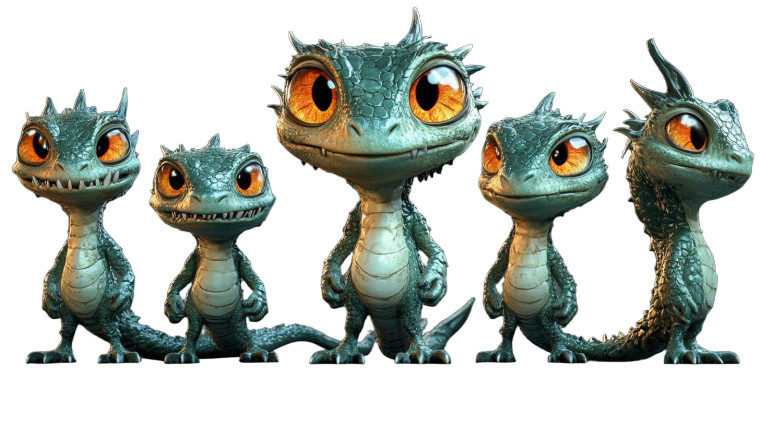 Cute Scaly Monster Vinyl Car Decal Sticker – Waterproof & UV-Resistant 8"