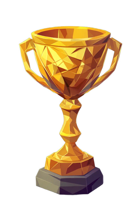 Golden Trophy V11 Vinyl Car Decal Sticker – Waterproof & UV-Resistant 8"