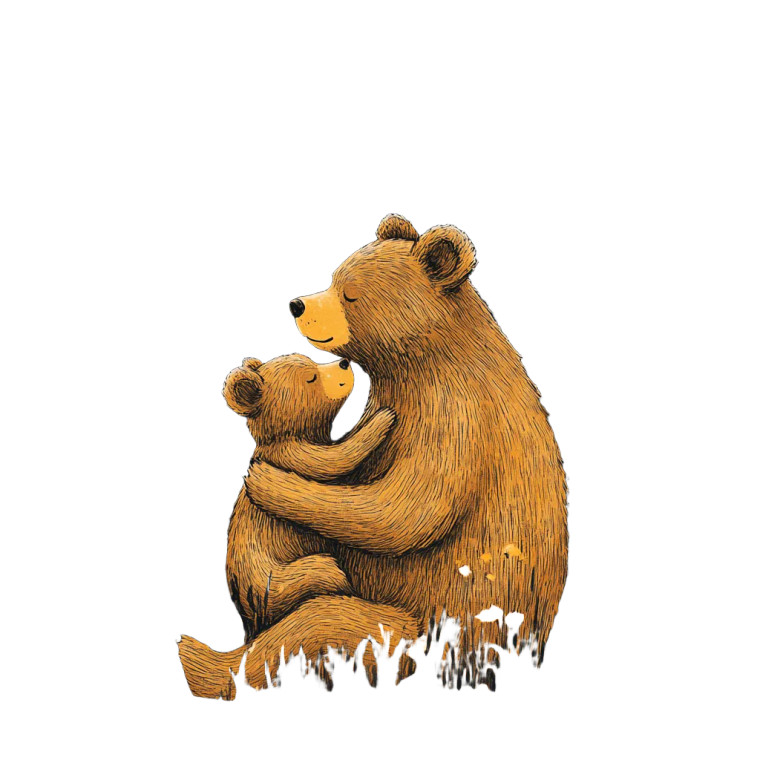 Vintage Bear Vinyl Car Decal Sticker – Waterproof & UV-Resistant 8"