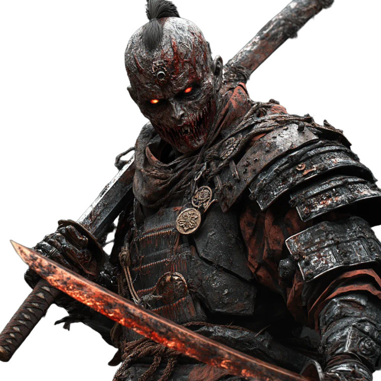 Vampire Samurai Spawn Vinyl Car Decal Sticker – Waterproof & UV-Resistant 8"