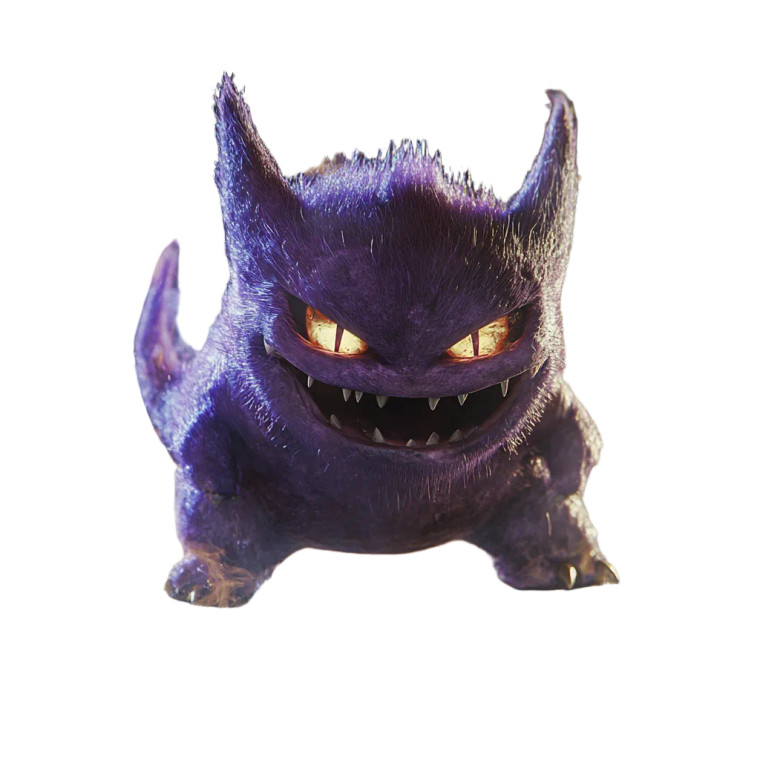 Hyper Realistic Gengar V2 Vinyl Car Decal Sticker – Waterproof & UV-Resistant 8"