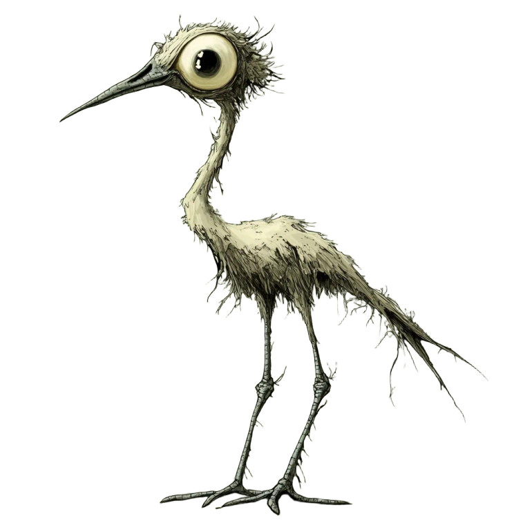 Derpy Bird Vinyl Car Decal Sticker – Waterproof & UV-Resistant 8"