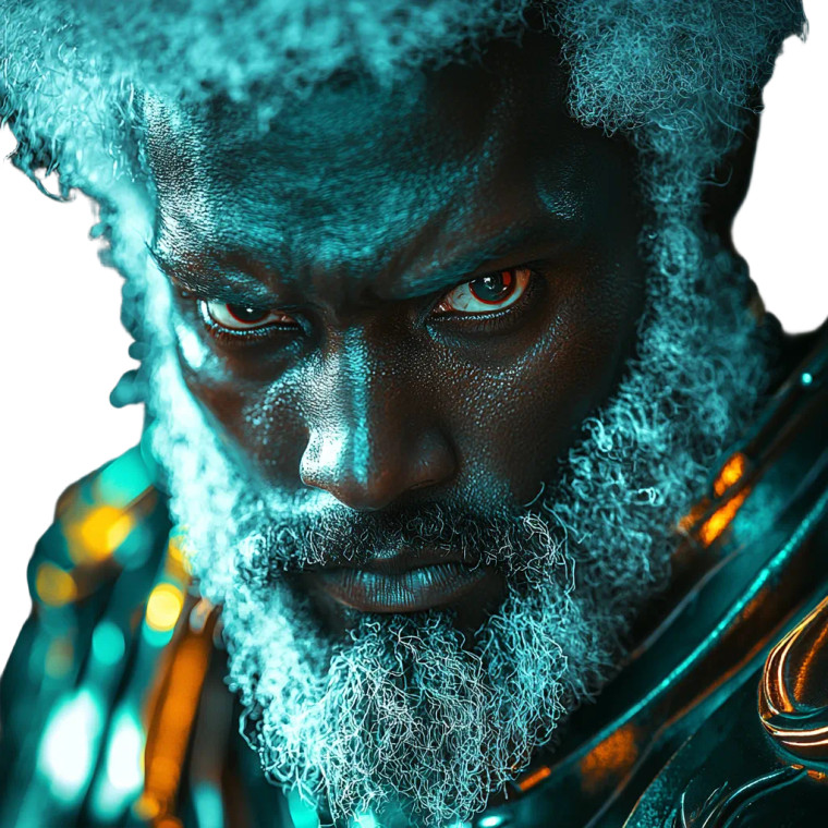 Futuristic Immortal Warrior Vinyl Car Decal Sticker – Waterproof & UV-Resistant 8"