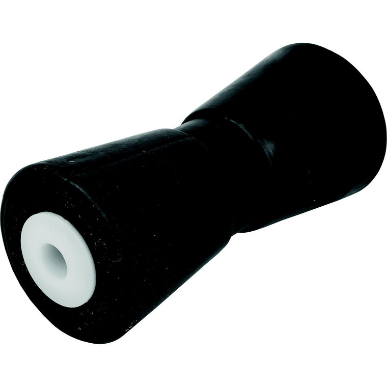 Heavy-Duty 5/8 Inch Trailer Boat Roller | Black Keel Roller, 8 Inch Length, With Nylon & Plastic Inserts