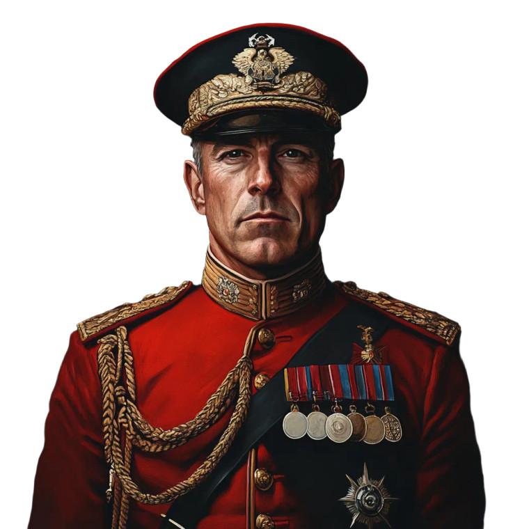 British Military Officer V2 Vinyl Car Decal Sticker – Waterproof & UV-Resistant 8"