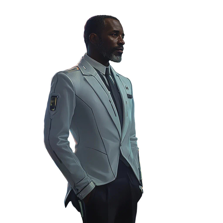 Futuristic North African Executive Vinyl Car Decal Sticker – Waterproof & UV-Resistant 8"