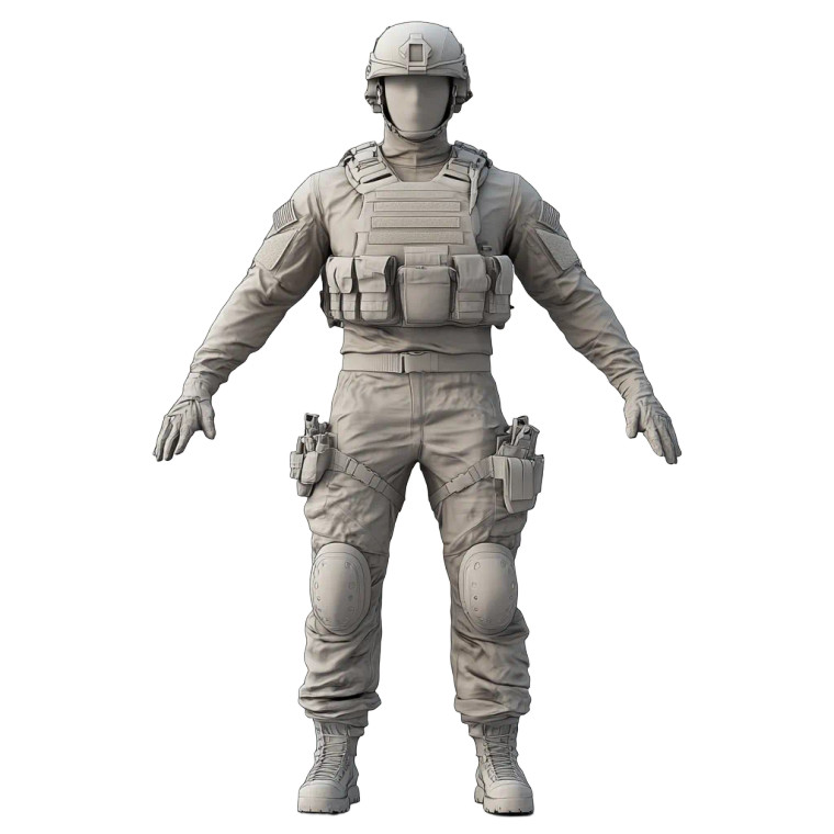 Modern Army Soldier Vinyl Car Decal Sticker – Waterproof & UV-Resistant 8"