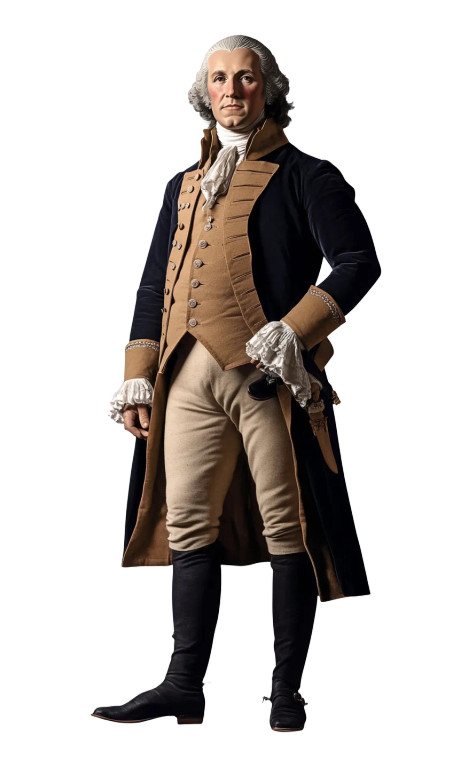 George Washington Portrait V3 Vinyl Car Decal Sticker – Waterproof & UV-Resistant 8"