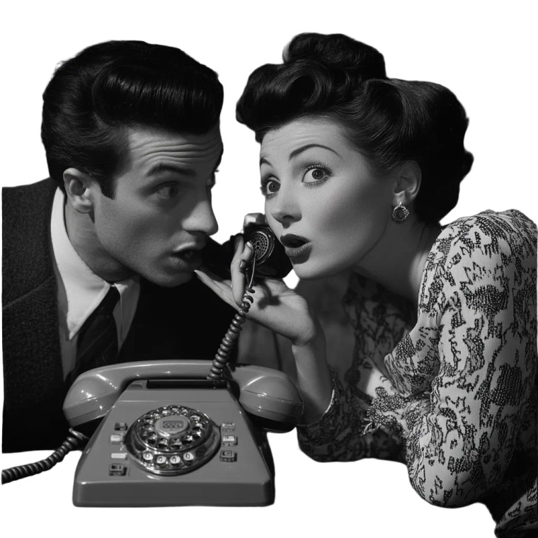 1950'S Conversation Vinyl Car Decal Sticker – Waterproof & UV-Resistant 8"