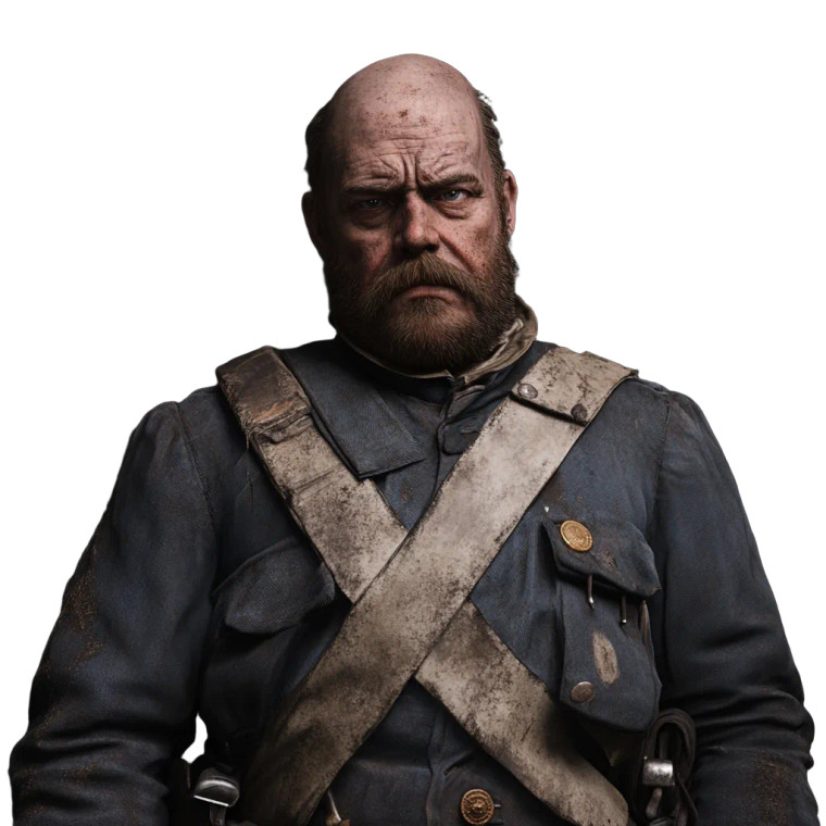 Victorian Hunchbacked Man Vinyl Car Decal Sticker – Waterproof & UV-Resistant 8"