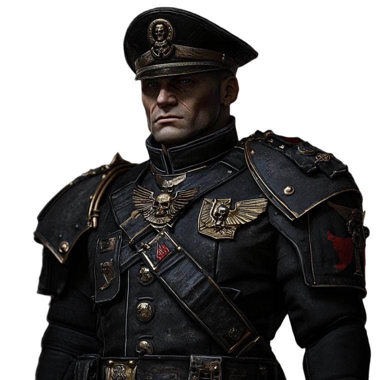 Imperial Kommissar Vinyl Car Decal Sticker – Waterproof & UV-Resistant 8"