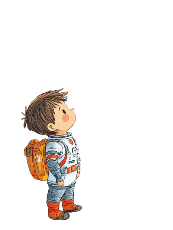 Child Astronaut Dream Vinyl Car Decal Sticker – Waterproof & UV-Resistant 8"