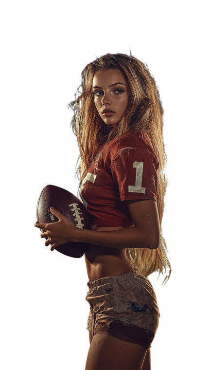Football Player Pose Vinyl Car Decal Sticker – Waterproof & UV-Resistant 8"