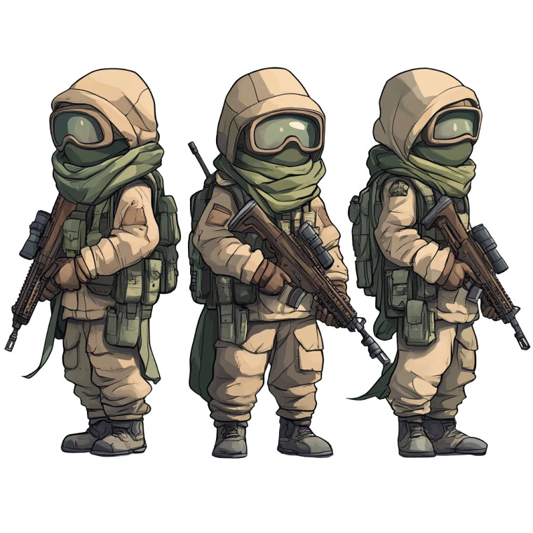 Desert Sniper Character Vinyl Car Decal Sticker – Waterproof & UV-Resistant 8"