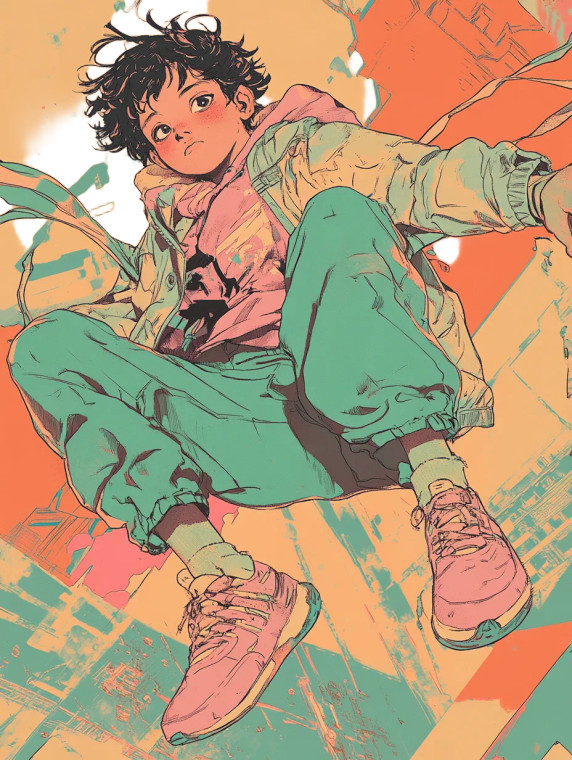 Retro-Futuristic Comic Boy Vinyl Car Decal Sticker – Waterproof & UV-Resistant 8" Retro-Futuristic Comic Boy Vinyl Car Decal Sticker – Waterproof & UV-Resistant 8"