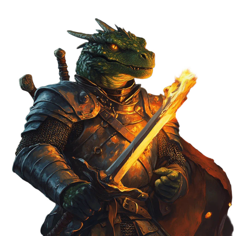 Green Dragonborn Warrior V2 Vinyl Car Decal Sticker – Waterproof & UV-Resistant 8"