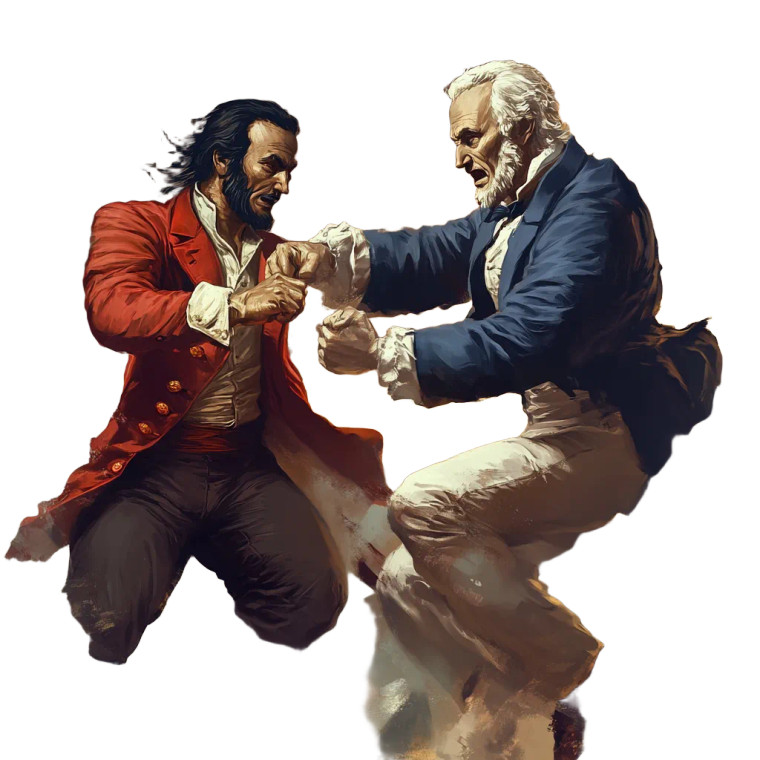 Presidents Tekken Duel Vinyl Car Decal Sticker – Waterproof & UV-Resistant 8"