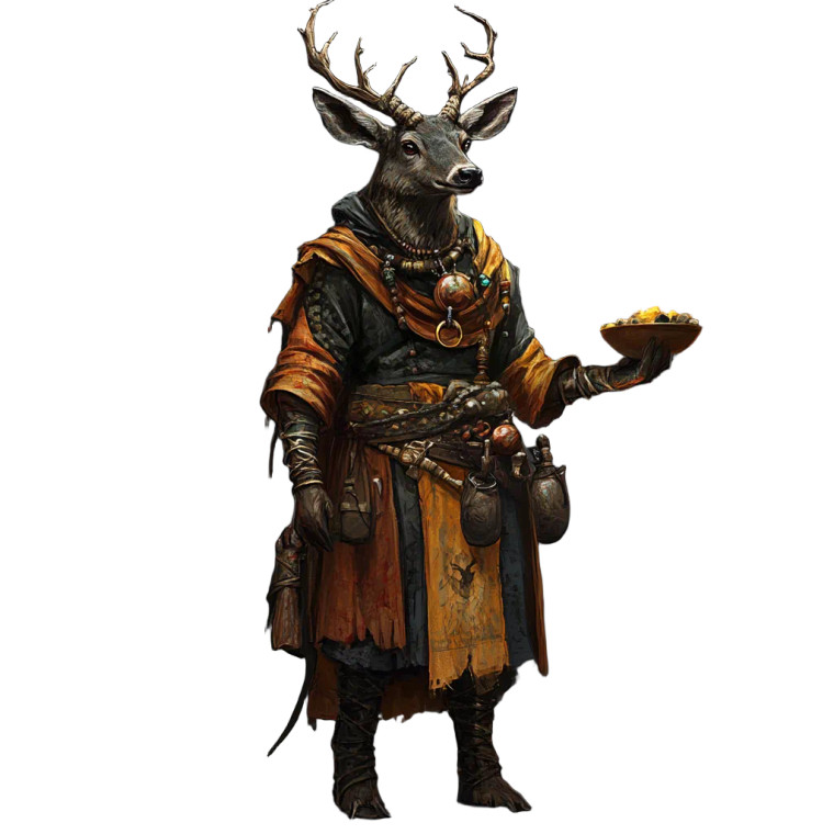 Humblewood Deer Warlock Vinyl Car Decal Sticker – Waterproof & UV-Resistant 8"
