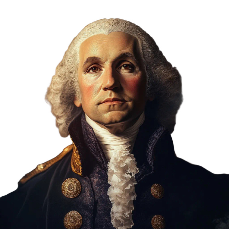 George Washington Vinyl Car Decal Sticker – Waterproof & UV-Resistant 8"