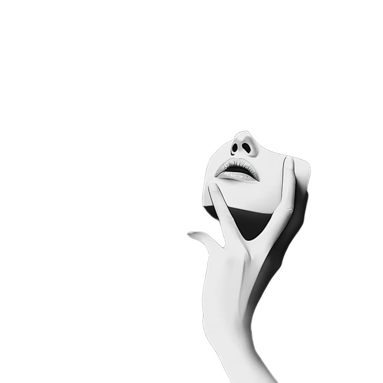 Depressive Elegant Woman Vinyl Car Decal Sticker – Waterproof & UV-Resistant 8"