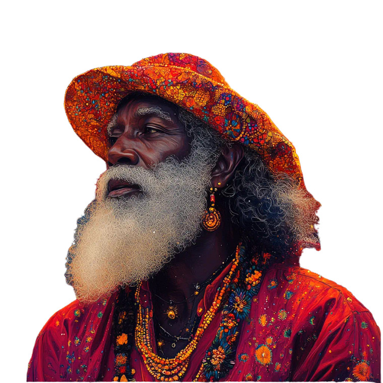 Afrocentric Santa Claus Vinyl Car Decal Sticker – Waterproof & UV-Resistant 8"