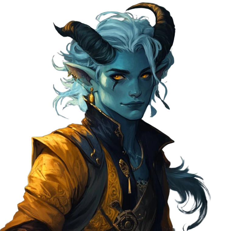 Androgynous Tiefling Cleric Vinyl Car Decal Sticker – Waterproof & UV-Resistant 8"