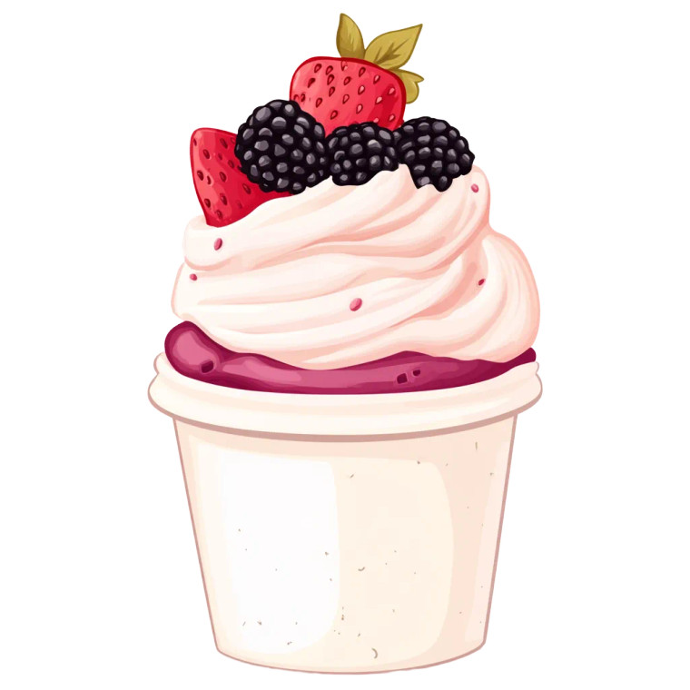 Cartoon Ice Cream Cup Vinyl Car Decal Sticker – Waterproof & UV-Resistant 8"