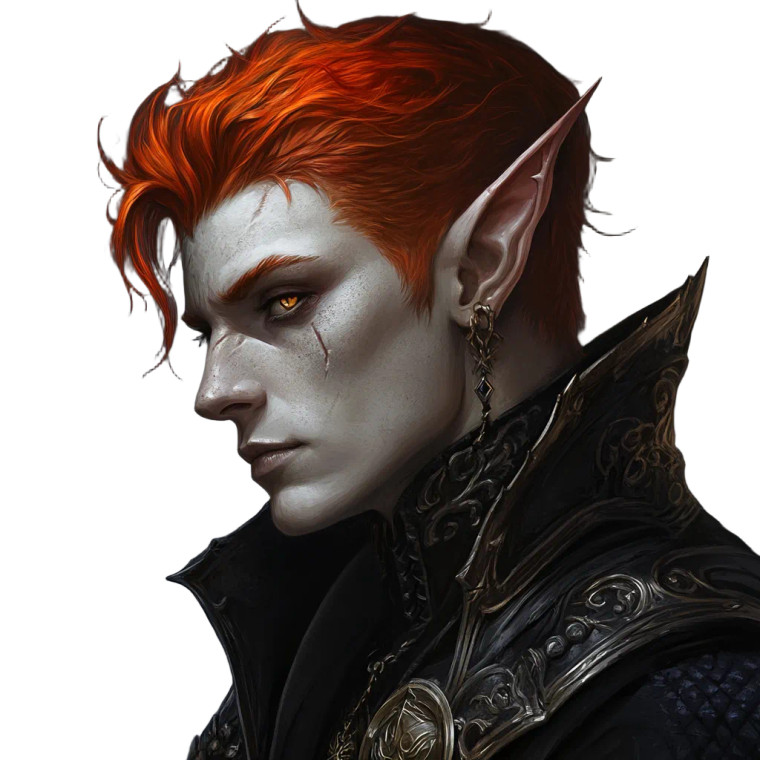 Shadow Elf Sorcerer Vinyl Car Decal Sticker – Waterproof & UV-Resistant 8"