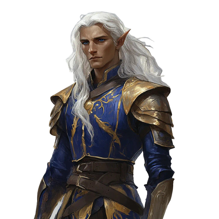 High Elf Warrior V4 Vinyl Car Decal Sticker – Waterproof & UV-Resistant 8"