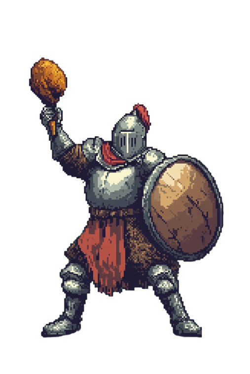 Medieval Knight Battle Vinyl Car Decal Sticker – Waterproof & UV-Resistant 8"