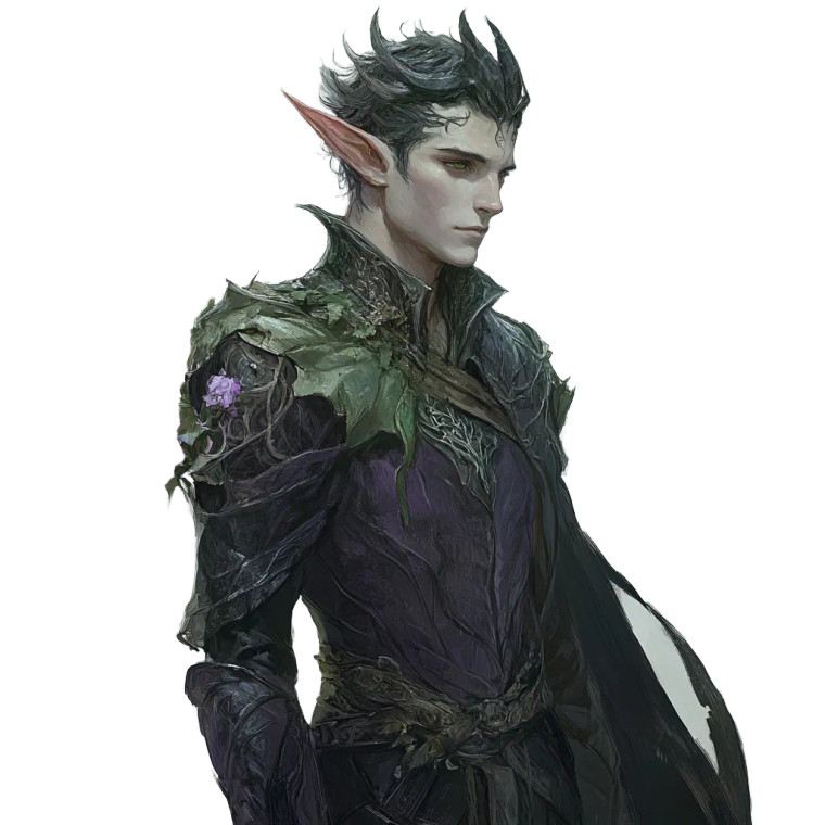 Dark Fae Male Vinyl Car Decal Sticker – Waterproof & UV-Resistant 8"