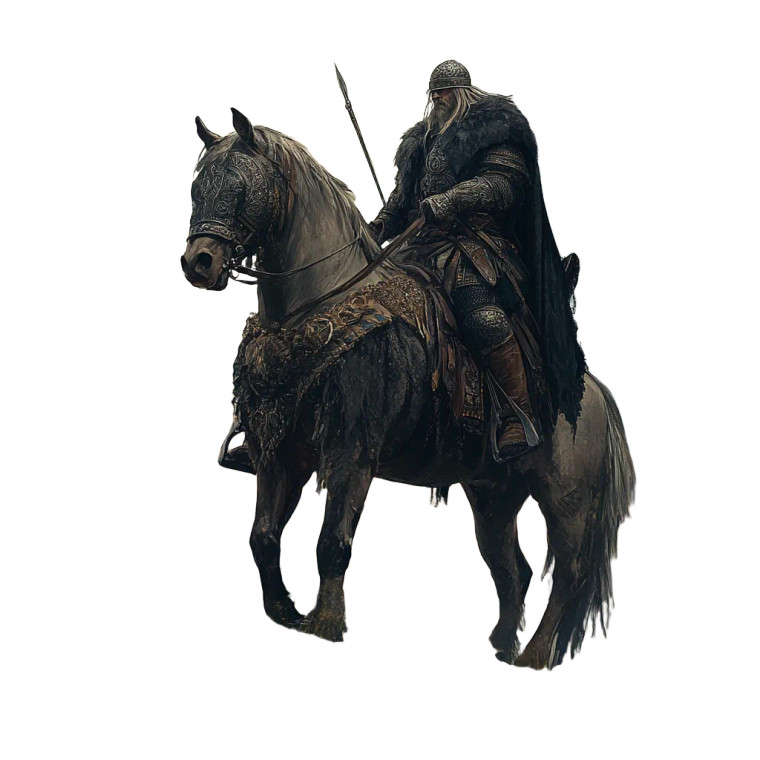Viking Paladin Vinyl Car Decal Sticker – Waterproof & UV-Resistant 8"