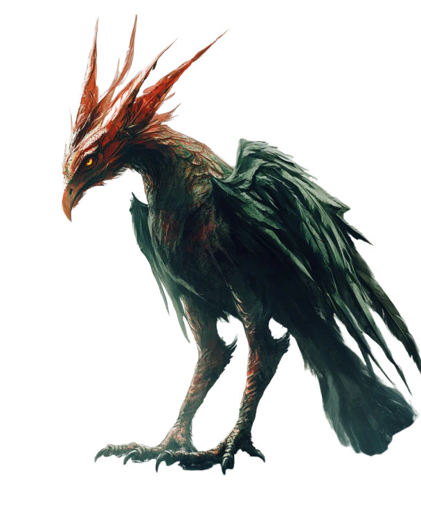 Fantasy Creature Illustration Vinyl Car Decal Sticker – Waterproof & UV-Resistant 8"