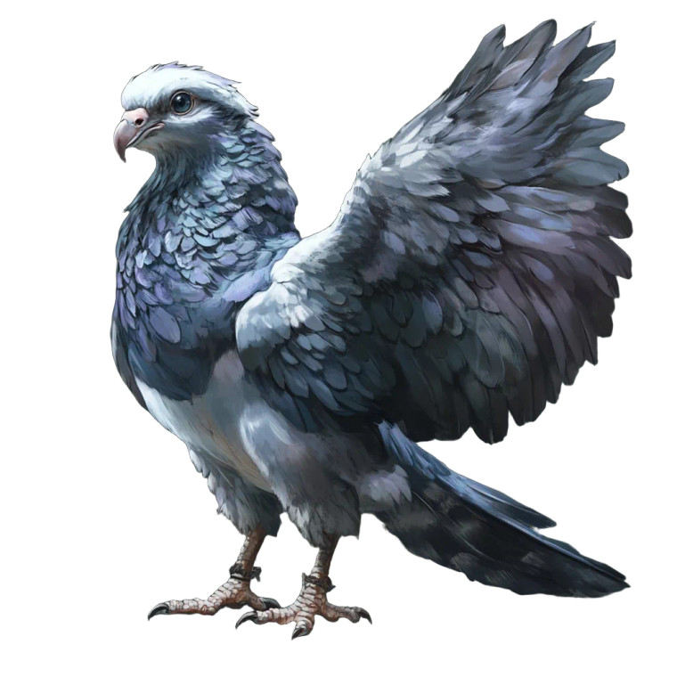 Pigeon Griffin Vinyl Car Decal Sticker – Waterproof & UV-Resistant 8"