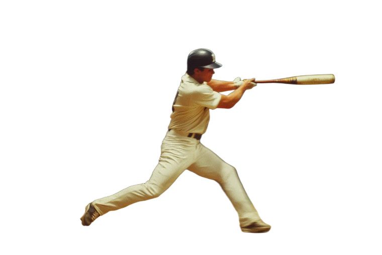 Baseball Player Swing V3 Vinyl Car Decal Sticker – Waterproof & UV-Resistant 8"
