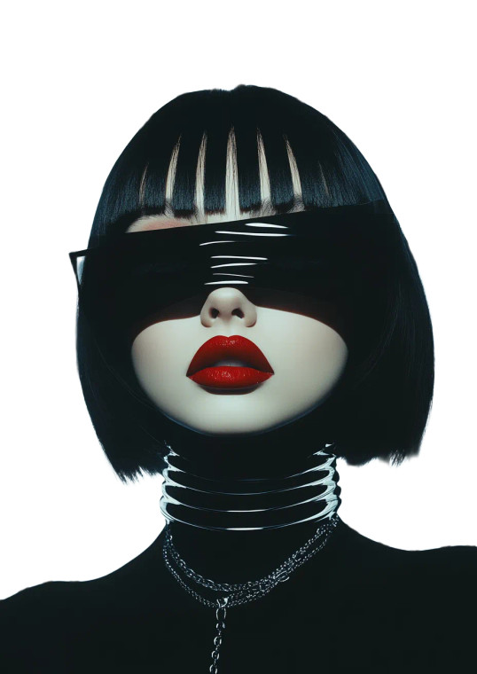 Cyberpunk Supermodel Vinyl Car Decal Sticker – Waterproof & UV-Resistant 8"