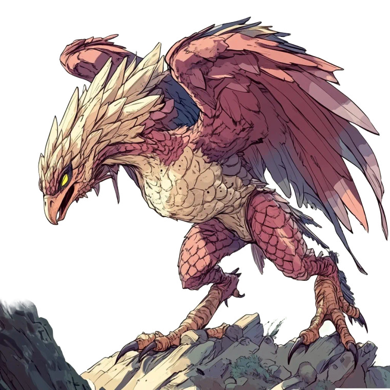 Monster Hunter Raptor Vinyl Car Decal Sticker – Waterproof & UV-Resistant 8"