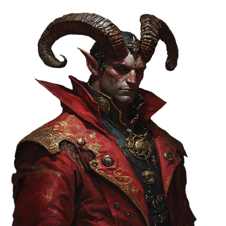 Red Demon Prince Vinyl Car Decal Sticker – Waterproof & UV-Resistant 8"