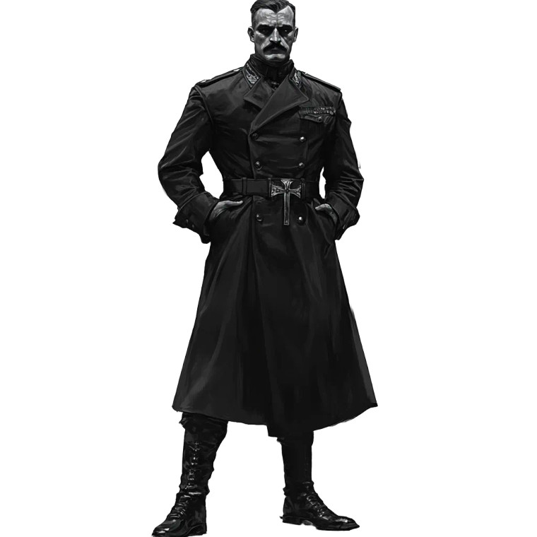 German Vampire Vinyl Car Decal Sticker – Waterproof & UV-Resistant 8"